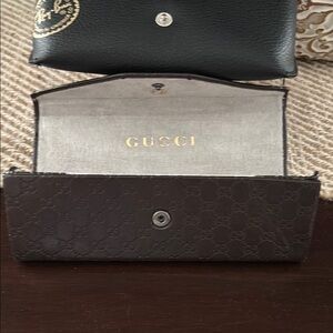 Gucci Brown and Gold Eyewear Case